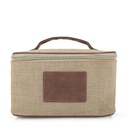 Large Jute Multipurpose Travel Organizer - Brown