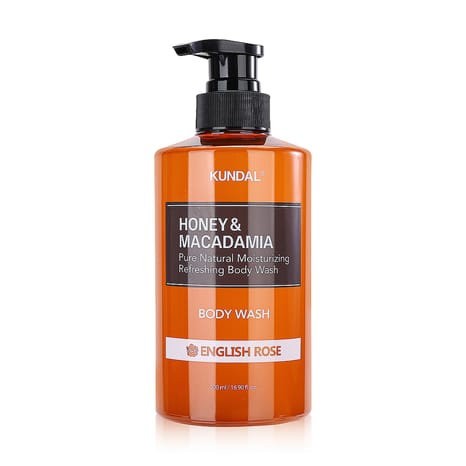 [BAB-00003924] Honey & Macadamia Body Wash with English Rose - 500ml