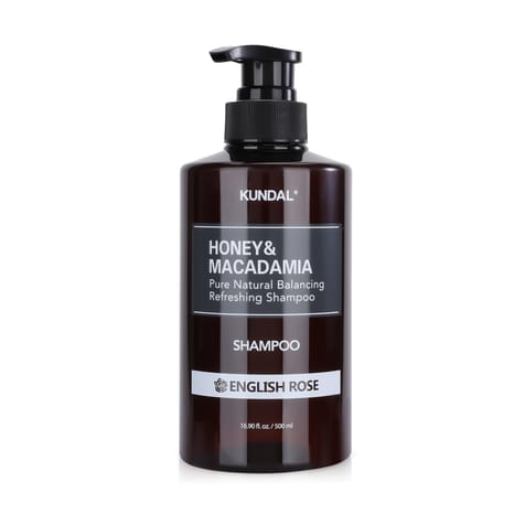 Honey & Macadamia Shampoo with English Rose - 500ml
