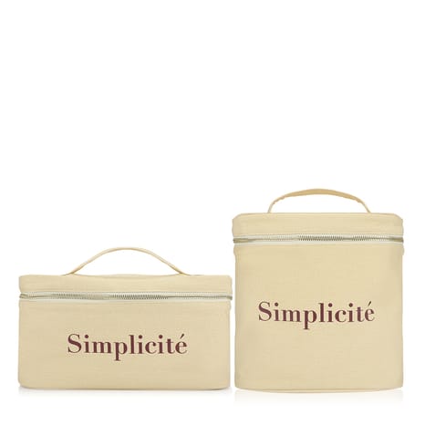 Organizer Bag Set - Beige - 2 pcs