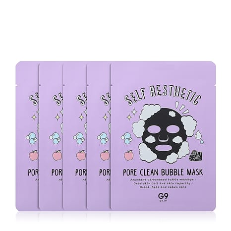 [SC-00005373] Self Aesthetic Pore Clean Bubble Beauty Mask - 5 pcs