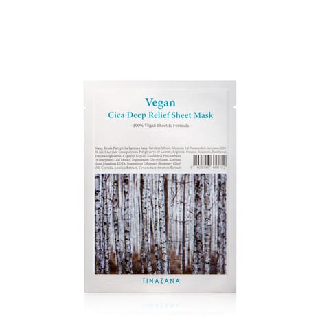 Vegan Cica Deep Relief Sheet Mask - 5 Sheets