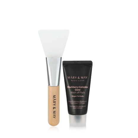 Blackberry Glow Mask & Brush Set - 2 pcs