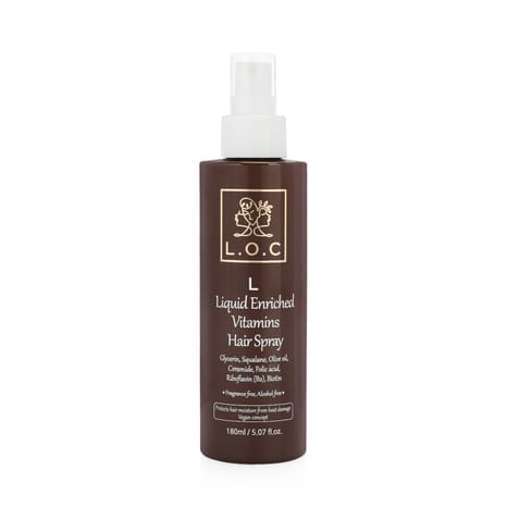 Vegan Enriched Vitamins Liquid Hair Spray - 180ml